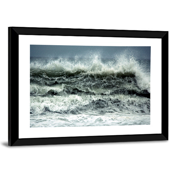 Turkey Coast In storm Canvas Wall Art