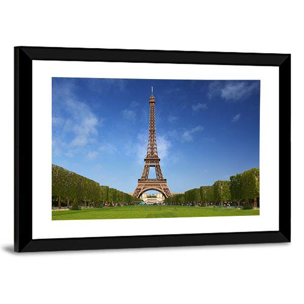 Eiffel Tower in Paris on a Sunny Spring Day Canvas Wall Art