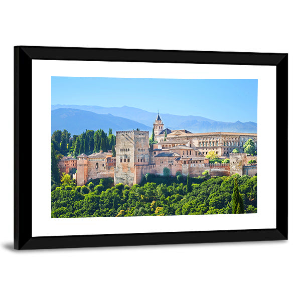 Alhambra Palace Complex In Spain Canvas Wall Art
