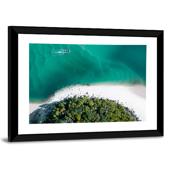 Drone Shot Of Gold Coast Canvas Wall Art