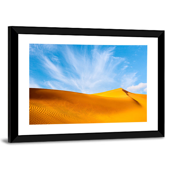 Sand Dunes In The Sahara Desert Canvas Wall Art