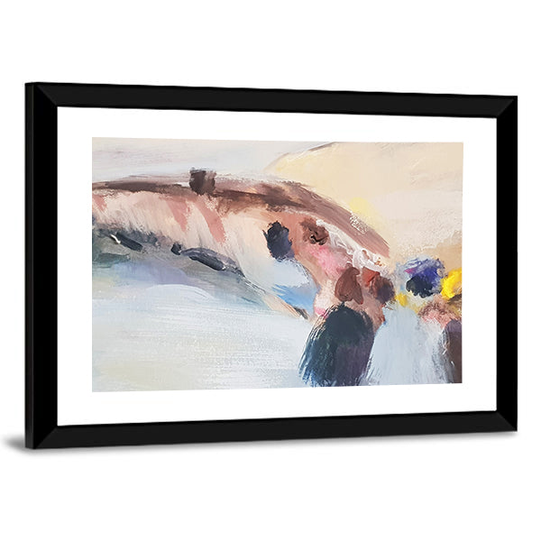 Hand Drawn Sea Sketch Canvas Wall Art