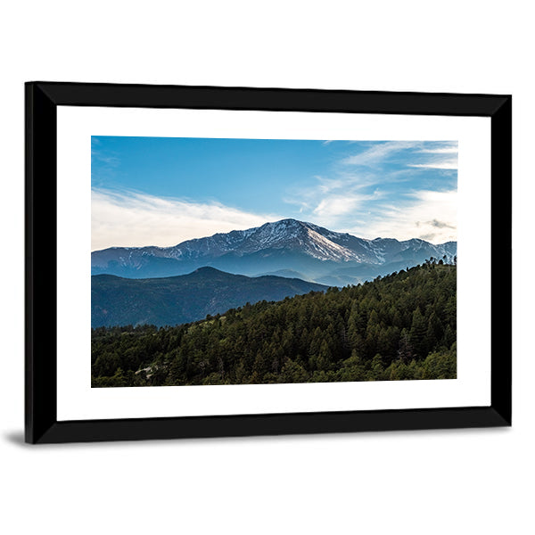 Pikes Peak Mountain Range Canvas Wall Art