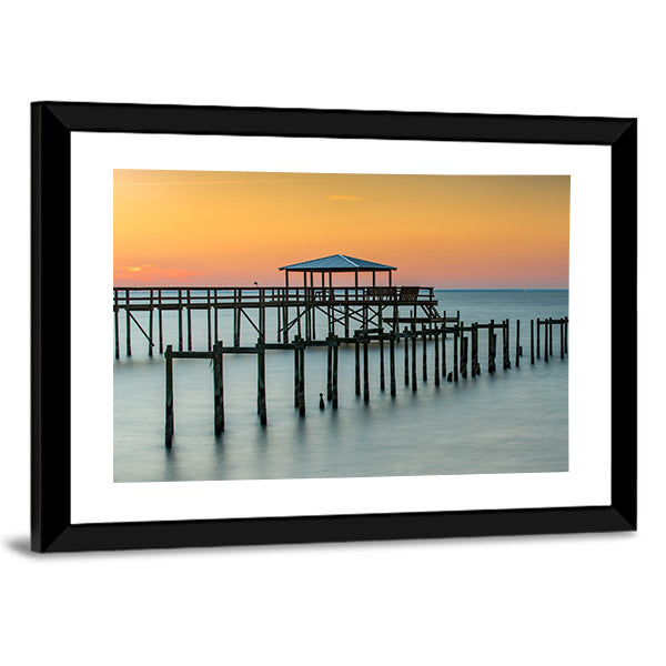 Fairhope Pier at Sunset Canvas Wall Art