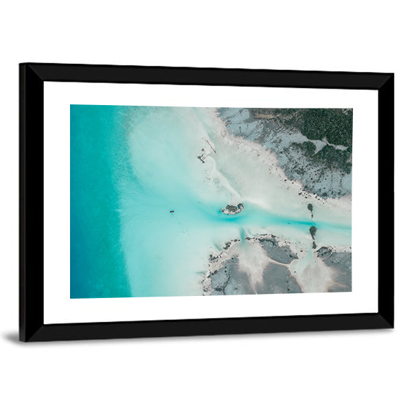 Lagoon Of Seven Colors Lake Bacalar In Mexico Canvas Wall Art