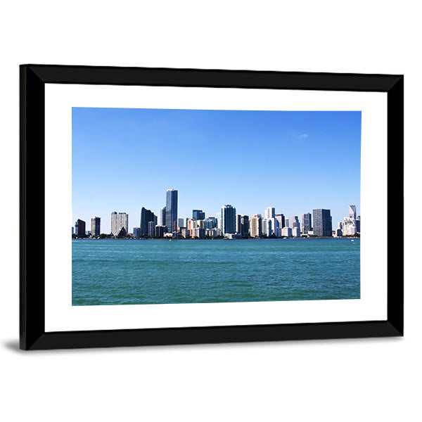 Downtown Miami Skyline Canvas Wall Art