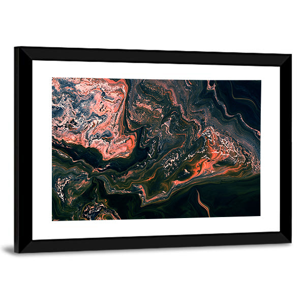 Dark Marble Texture Canvas Wall Art