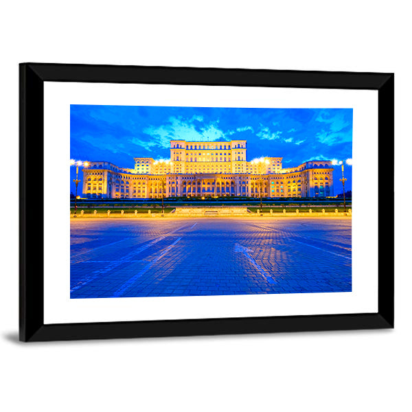 Palace of the Parliament, Bucharest Canvas Wall Art
