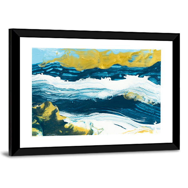 Acrylic Lake Texture Canvas Wall Art