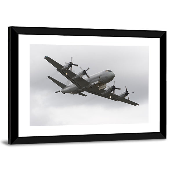 Four-engine Military Surveillance Plane Canvas Wall Art