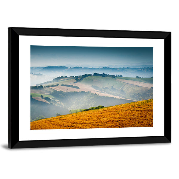 Lovely Italian Countryside In Morning Light Canvas Wall Art