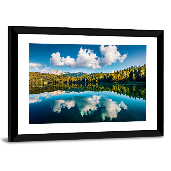 Black Lake Crno Jezero In Montenegro Canvas Wall Art