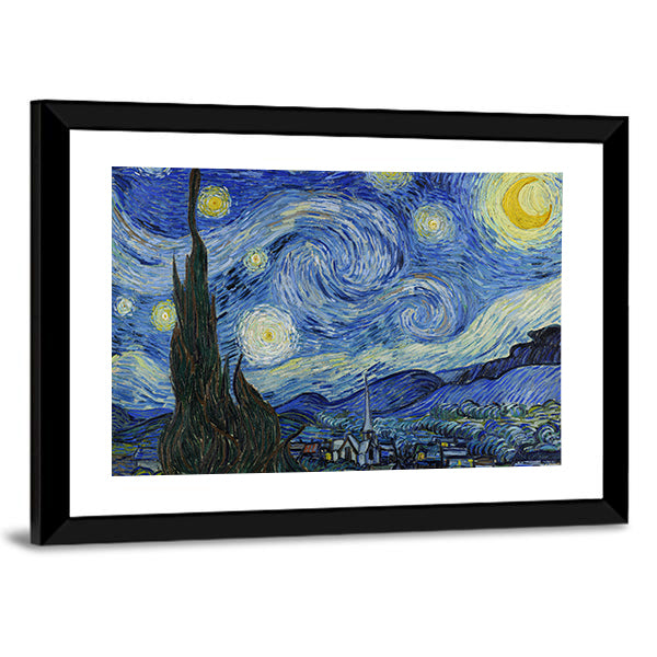 Vincent Van Gogh Starry Night 1889 Canvas Wall Art