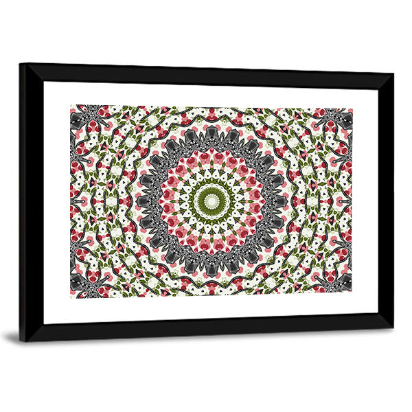 Geometric Mandala Pattern Canvas Wall Art