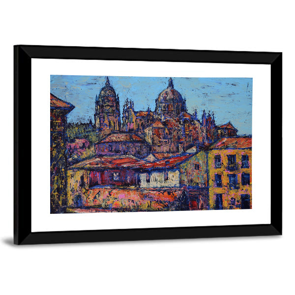 Salamanca Old City Street Canvas Wall Art