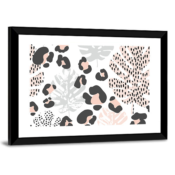 Grunge Doodles Minimal Canvas Wall Art