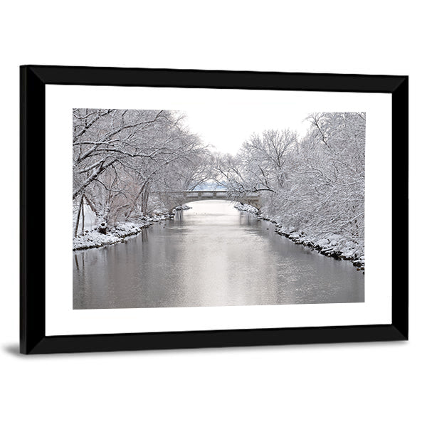 Yahara River In Madison Wisconsin Canvas Wall Art
