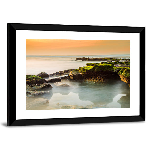 Rocky Del Mar Coastline Canvas Wall Art