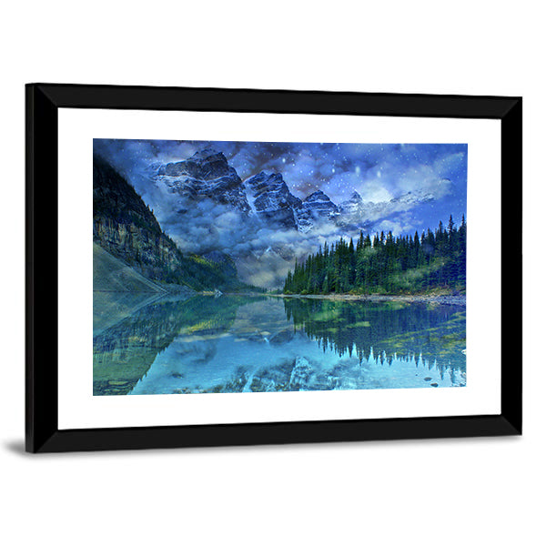 Moraine Lake In Banff Canvas Wall Art