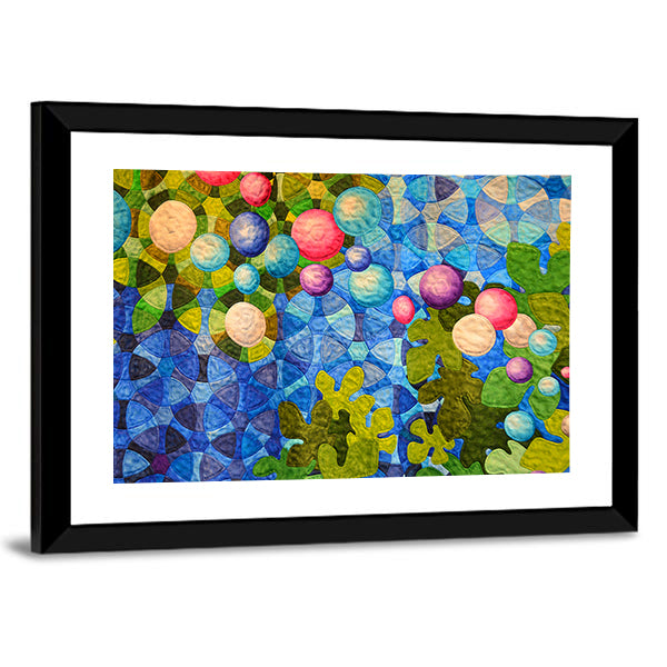 Contemporary Patchwork Quilt Canvas Wall Art