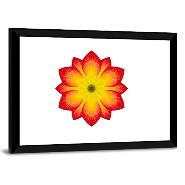 Primrose Mandala Flower Canvas Wall Art