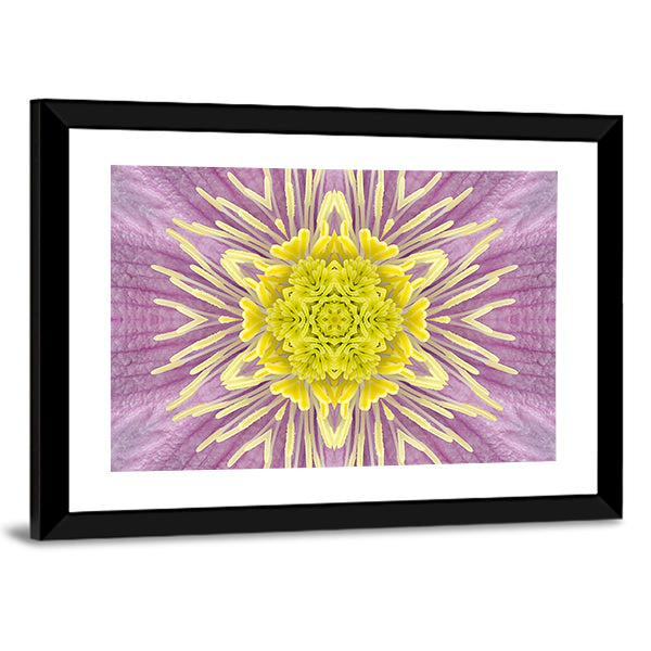 Mandala Kaleidoscope Flower Canvas Wall Art