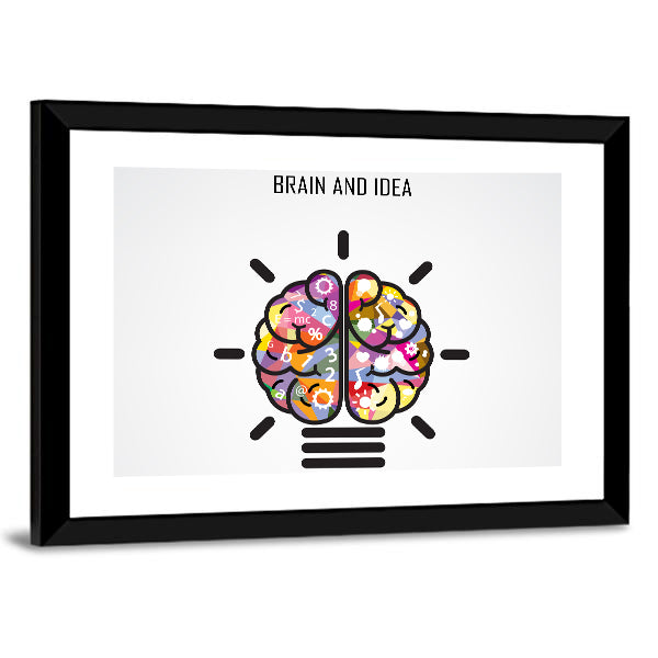 Creative Brain Concept Canvas Wall Art