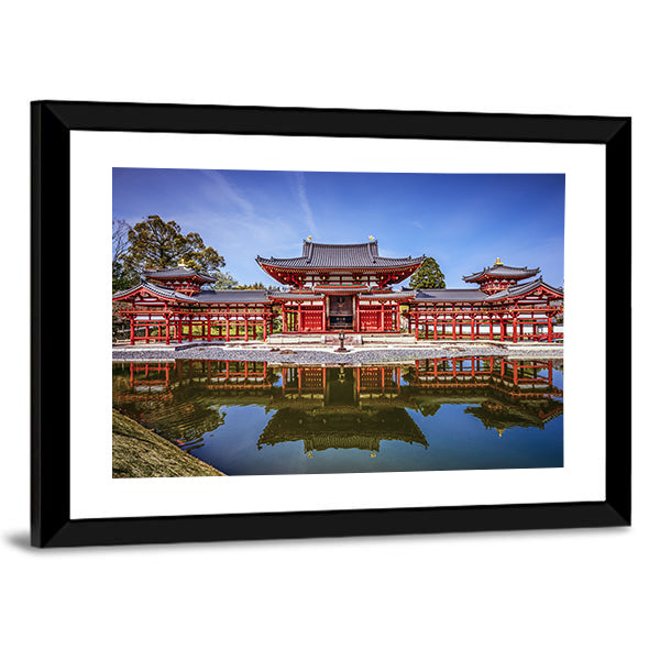 Byodo-in Temple Phoenix Hall Reflection Canvas Wall Art