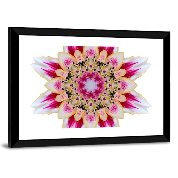 Scenic Flower Mandala Canvas Wall Art