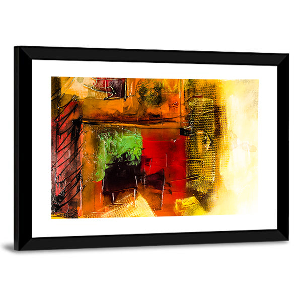 Modern Brushstrokes Abstract Canvas Wall Art
