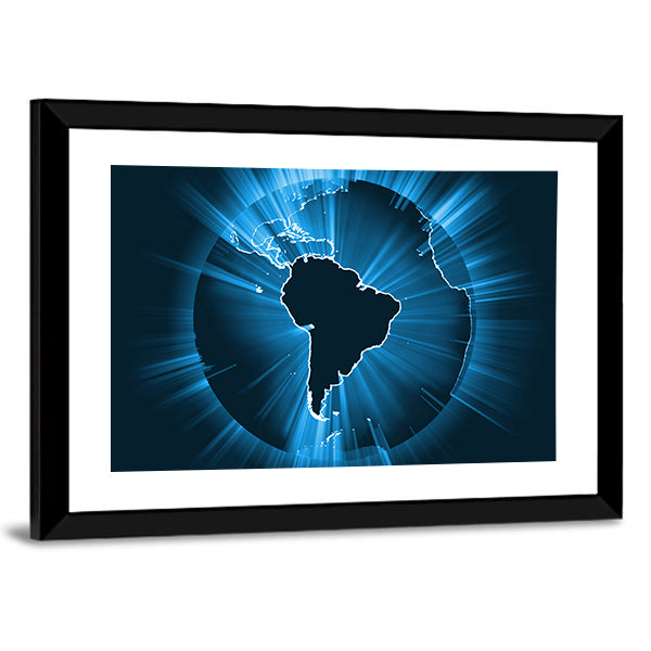 Powerful Earth Radiation Canvas Wall Art