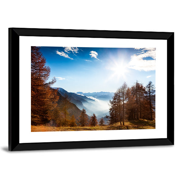 Italian Alps In Autumn Canvas Wall Art