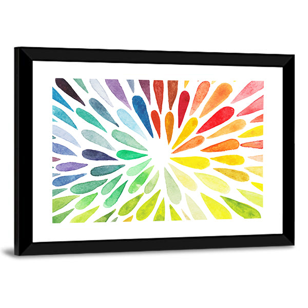 Colorful Splash Drops Canvas Wall Art