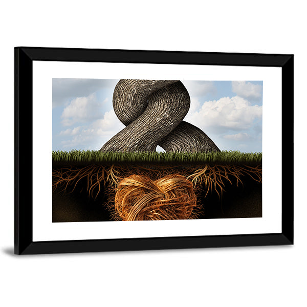Growing In Love Concept Canvas Wall Art