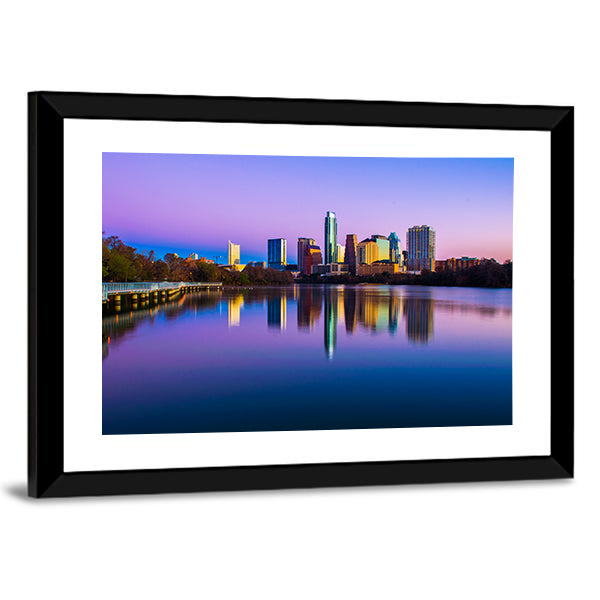 Austin Skyline In Texas Canvas Wall Art