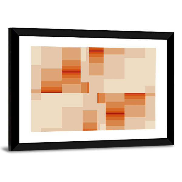 Digital Rectangles Abstract Canvas Wall Art