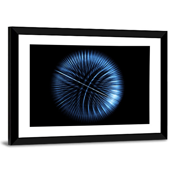 High-tech Glowing Globe Canvas Wall Art