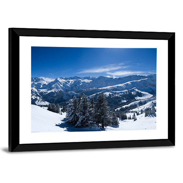 Bernese Alps Near Lenk In Switzerland Canvas Wall Art