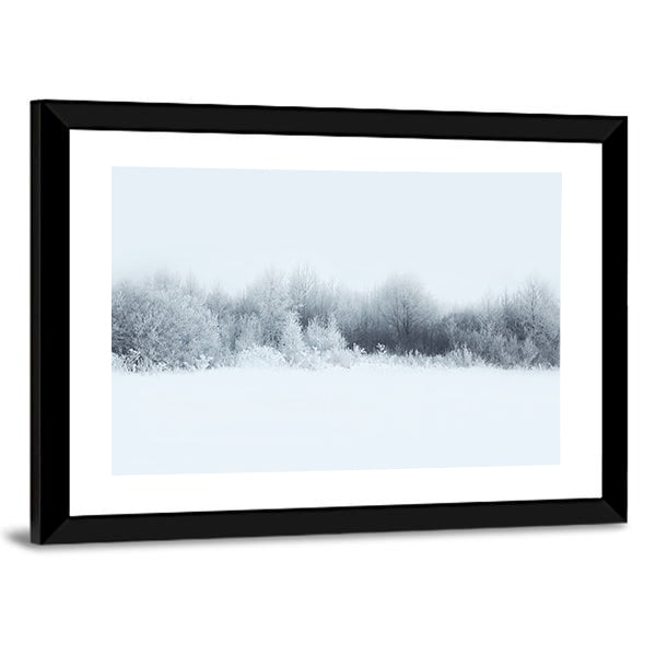 Winter Forest Landscape Canvas Wall Art