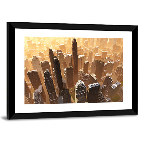 New York Downtown Canvas Wall Art