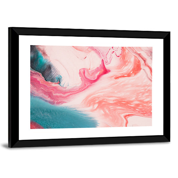 Marble Waves Abstract Canvas Wall Art