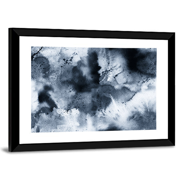 Seamless Ink Wash Abstract Canvas Wall Art
