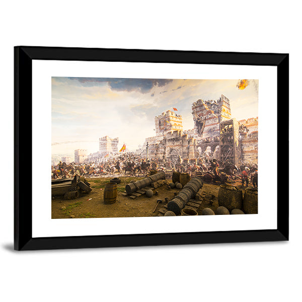 Fall of Constantinople in 1453 In Istanbul Canvas Wall Art