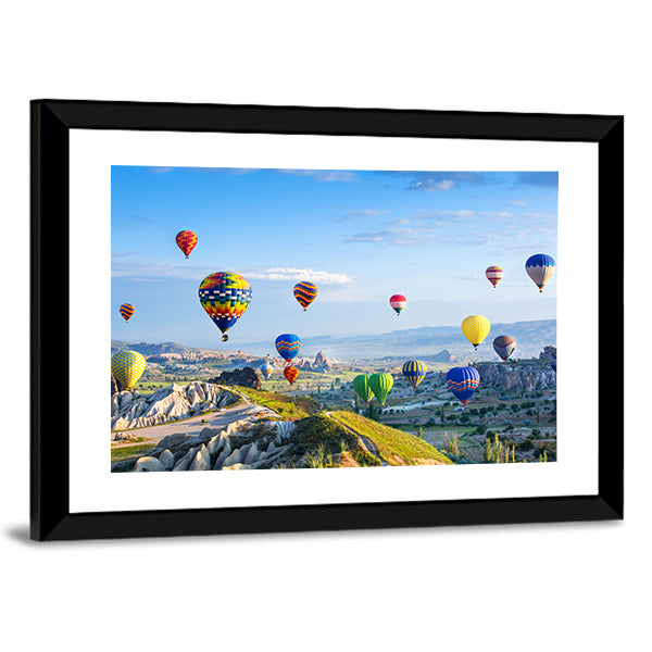 Hot Air Balloons Over Cappadocia Canvas Wall Art