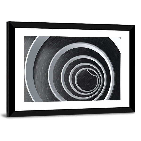 Spiral Ramp Abstract Canvas Wall Art