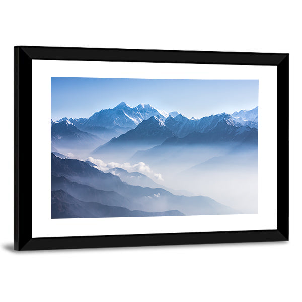 Daylight View of Mount Everest Canvas Wall Art