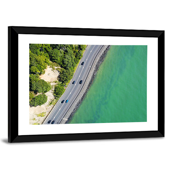 Coastal Road in Auckland Canvas Wall Art