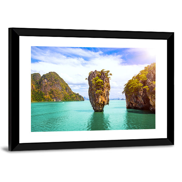 James Bond Island In Phang Nga Bay Phuket Thailand Canvas Wall Art