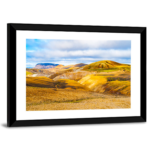 Mountains Of The Fjallabak Nature Reserve In Iceland Canvas Wall Art
