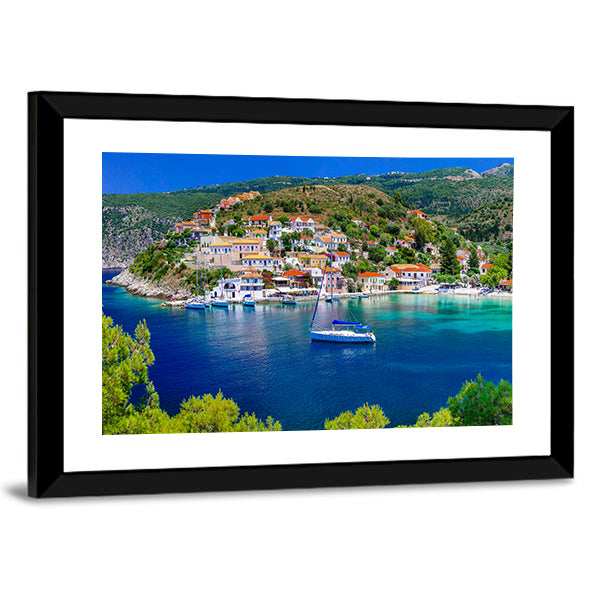 Assos Village, Greece Canvas Wall Art
